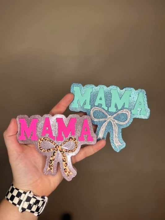 MAMA With A Bow Silicone Freshie Mold - Red River Mold Co