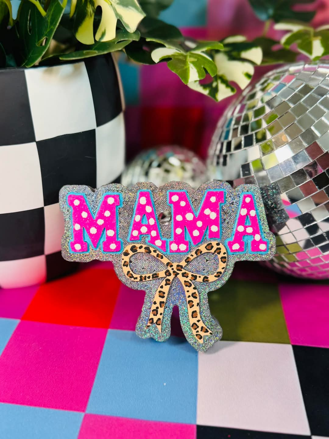 MAMA With A Bow Silicone Freshie Mold - Red River Mold Co