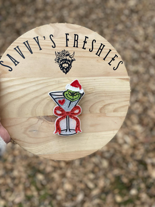 Mean One Martini Glass Silicone Freshie Mold - Red River Mold Co