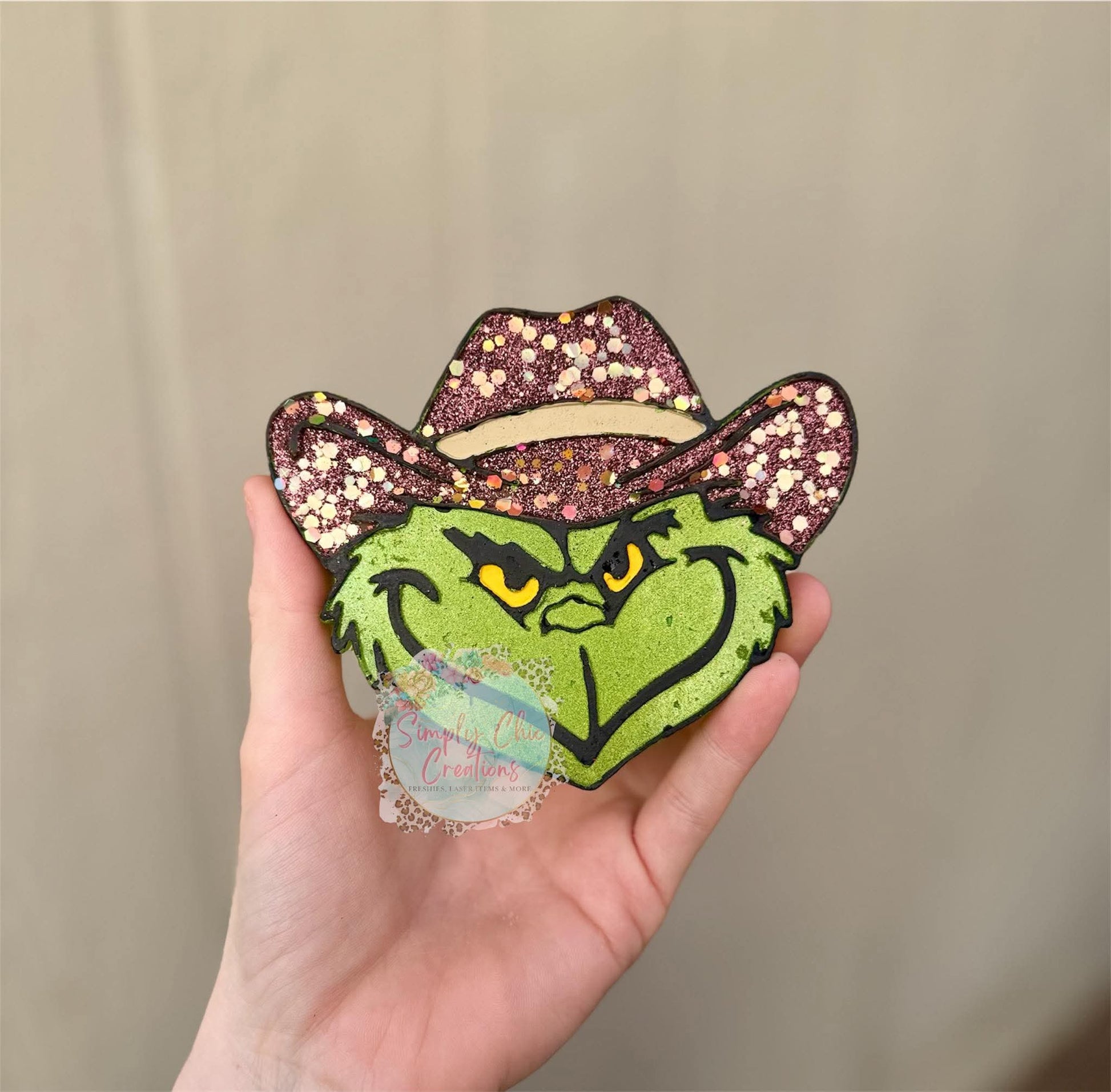 Mean One with A Cowboy Hat Silicone Freshie Mold - Red River Mold Co