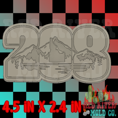 Idaho 208 Silicone Freshie Mold