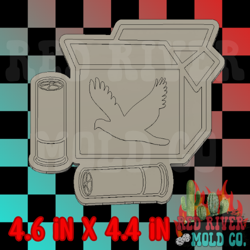 Dove Hunting box Silicone Freshie Mold
