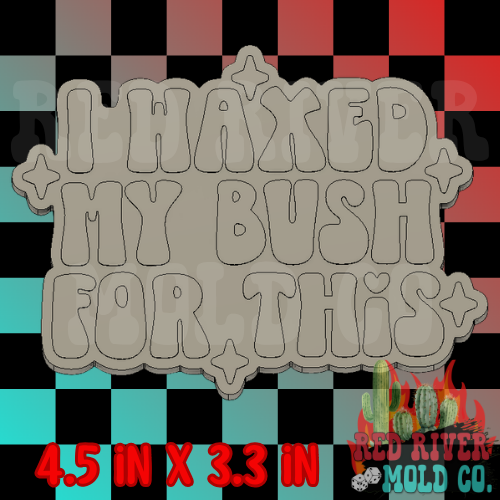 I waxed my bush for this Silicone Freshie Mold