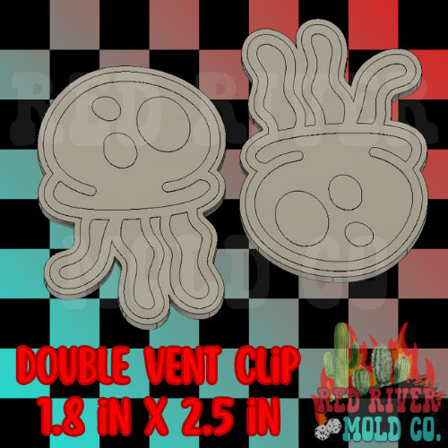 Jellyfish Silicone Double Vent Freshie Mold