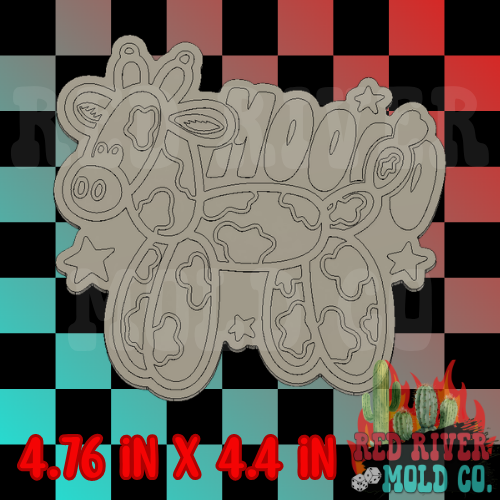 Mooo Cow balloon animal Silicone Freshie Mold