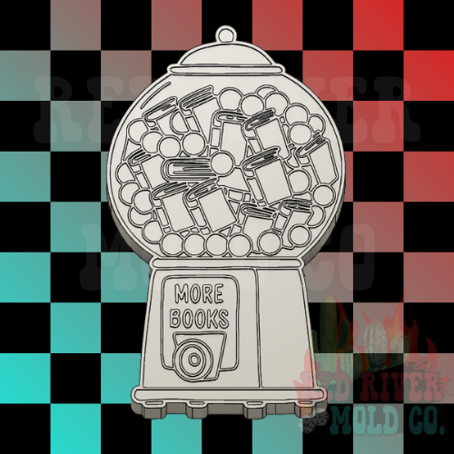 More Books Gumball Machine Silicone Freshie Mold
