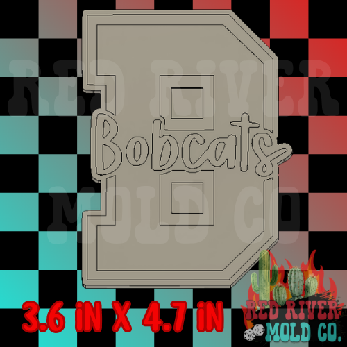 Bobcats B Silicone Freshie Mold