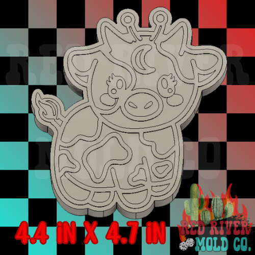 Alien Cow Silicone Freshie Mold