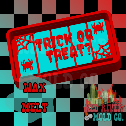 Trick Or Treat Silicone Wax Melt Snap Bar Mold (AGS Mold)