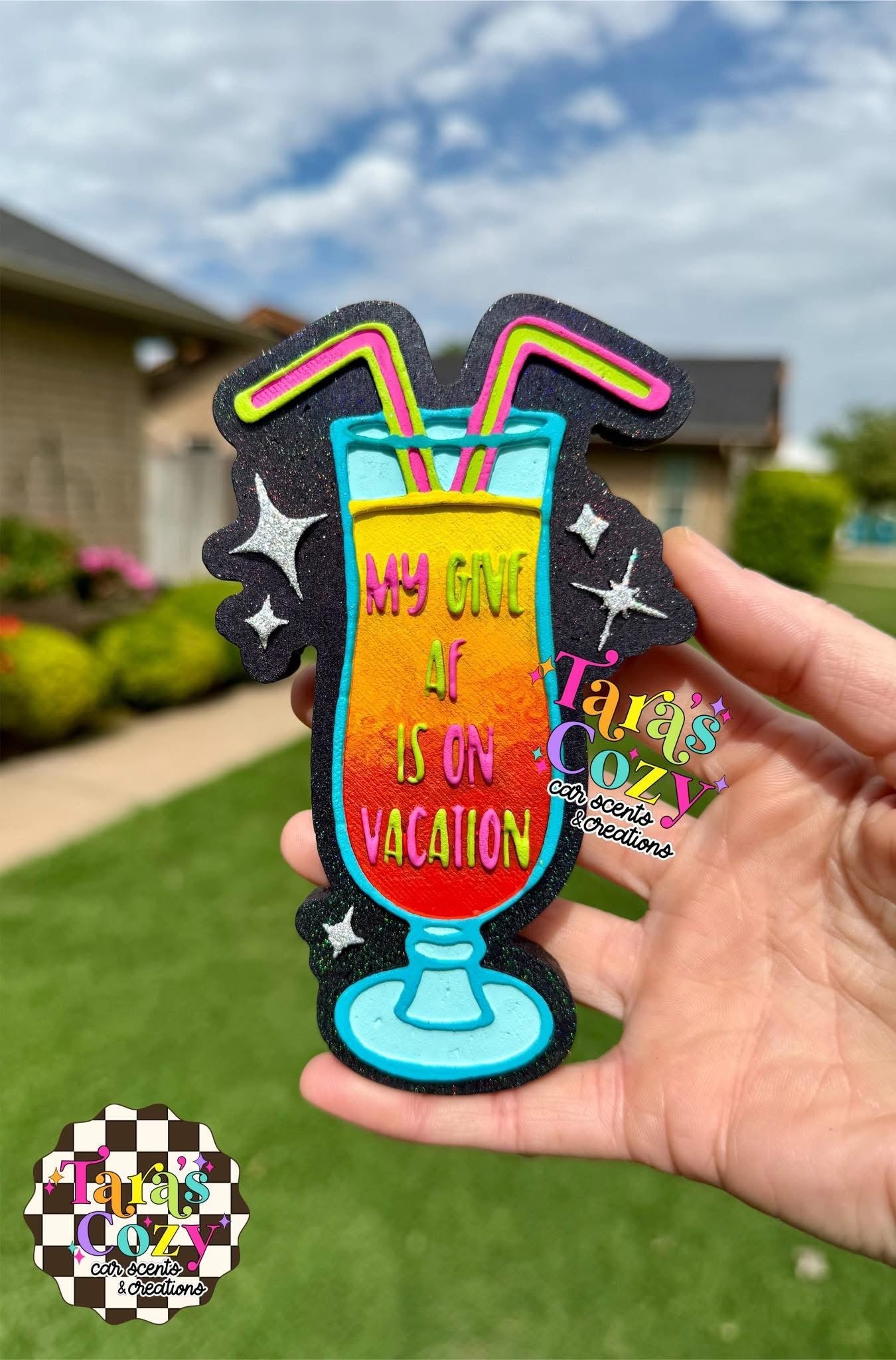 My Give AF is On Vacation Silicone Freshie Mold RRMC Exclusive - Red River Mold Co