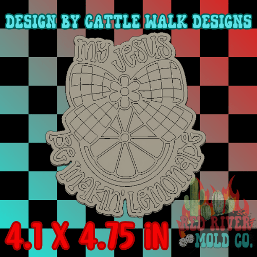 My Jesus Be Making Lemonade Silicone Freshie Mold - Red River Mold Co