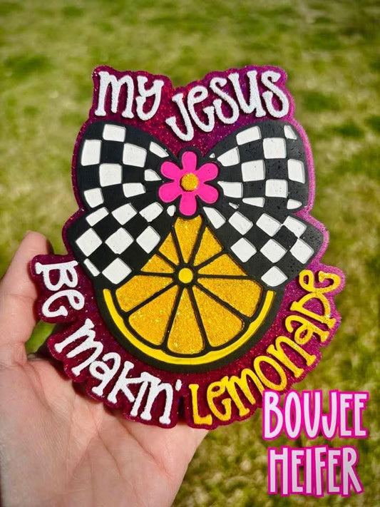 My Jesus Be Making Lemonade Silicone Freshie Mold - Red River Mold Co