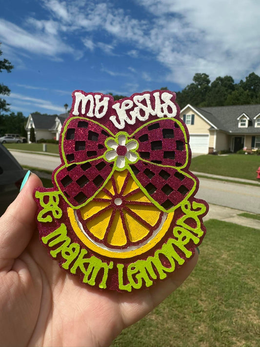 My Jesus Be Making Lemonade Silicone Freshie Mold - Red River Mold Co