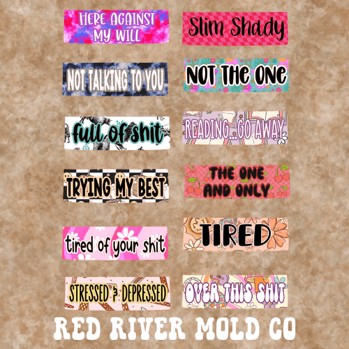 Name Tag mold & cardstock bundle - Red River Mold Co