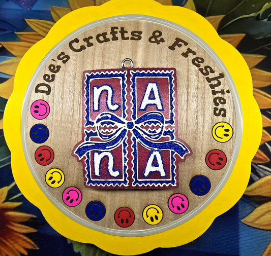 NANA with a bow Multi Stamp Mold Insert - Red River Mold Co