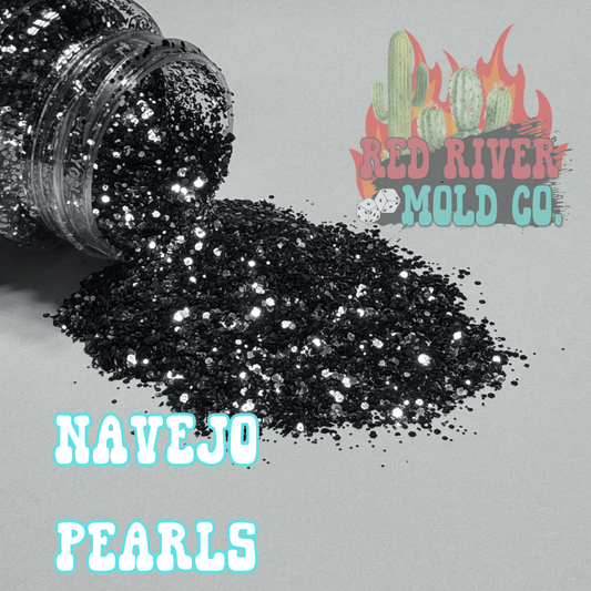 Navejo Pearls Premium Mini Chunky Glitter (Metallic) - Red River Mold Co