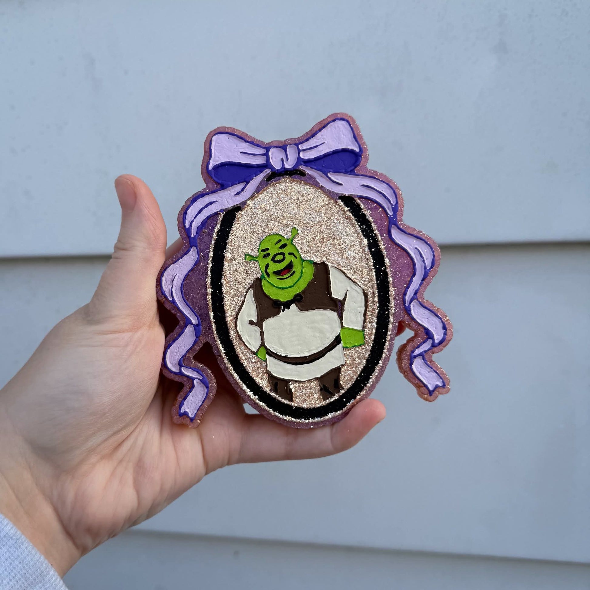 Ogre in a frame Silicone Freshie Mold - Red River Mold Co