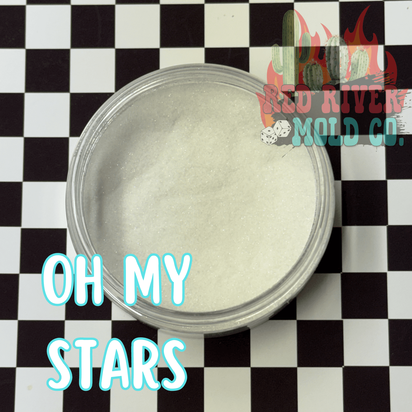 Oh My Stars Premium Ultra Fine Glitter Dust (1/500) Holographic translucent - Red River Mold Co
