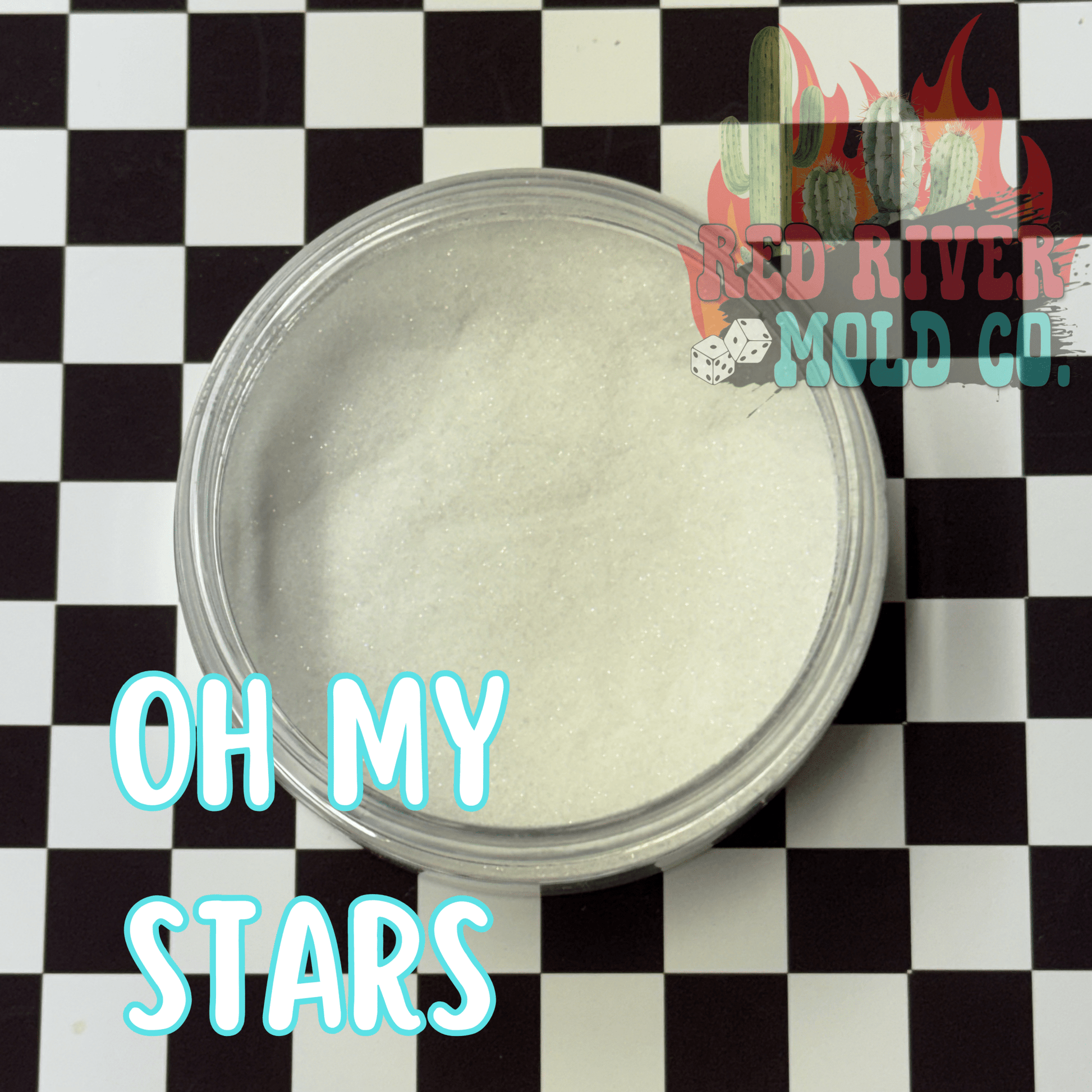 Oh My Stars Premium Ultra Fine Glitter Dust (1/500) Holographic translucent - Red River Mold Co