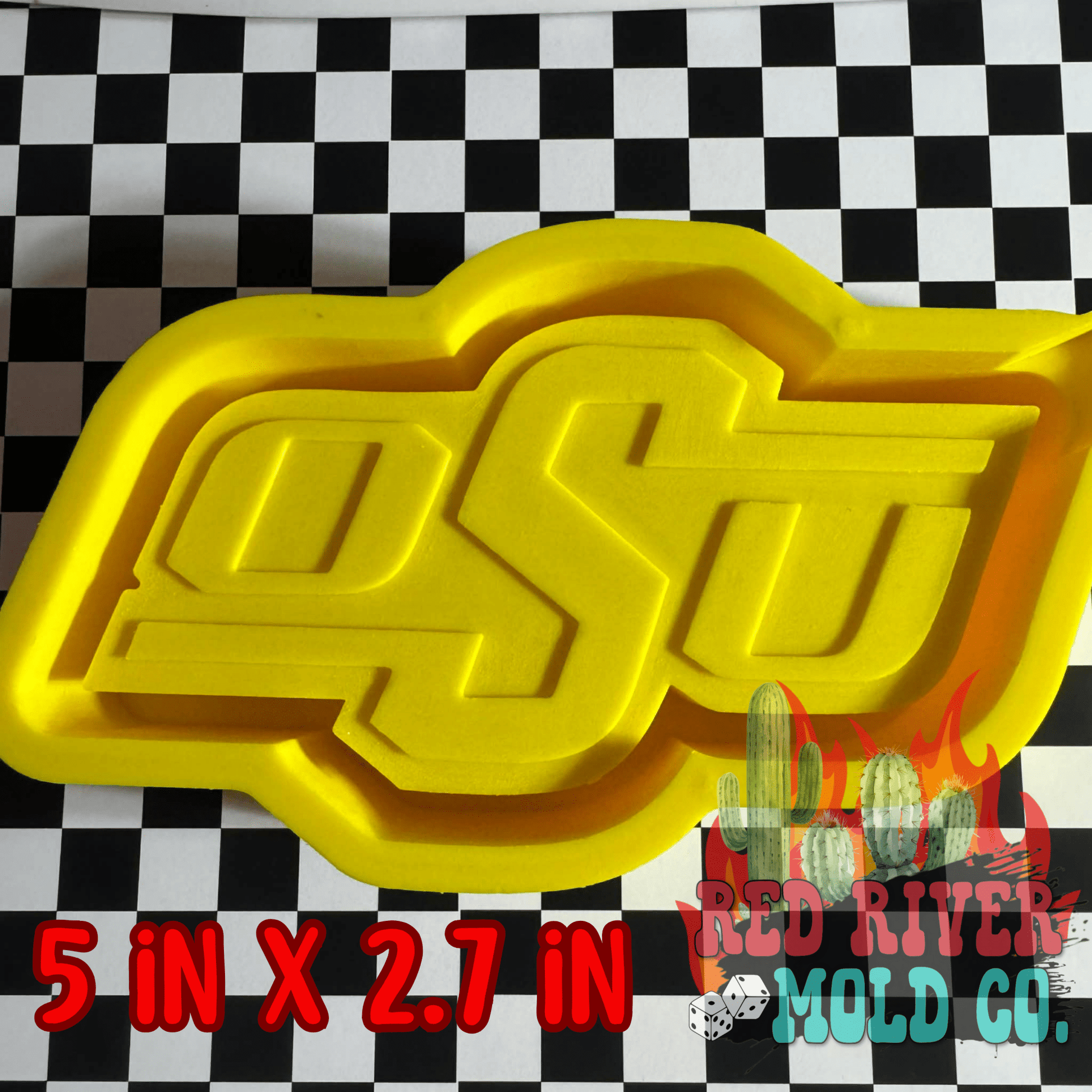 Oklahoma S U Silicone Freshie Mold - Red River Mold Co