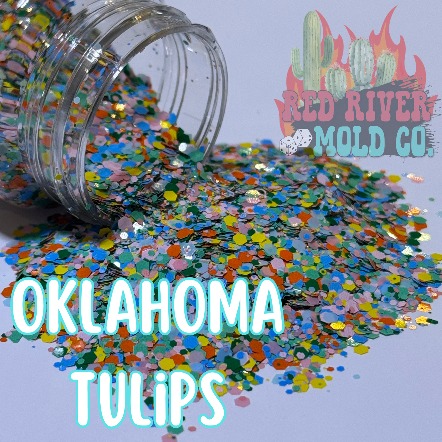 Oklahoma Tulips Premium Chunky Glitter (Metallic) - Red River Mold Co
