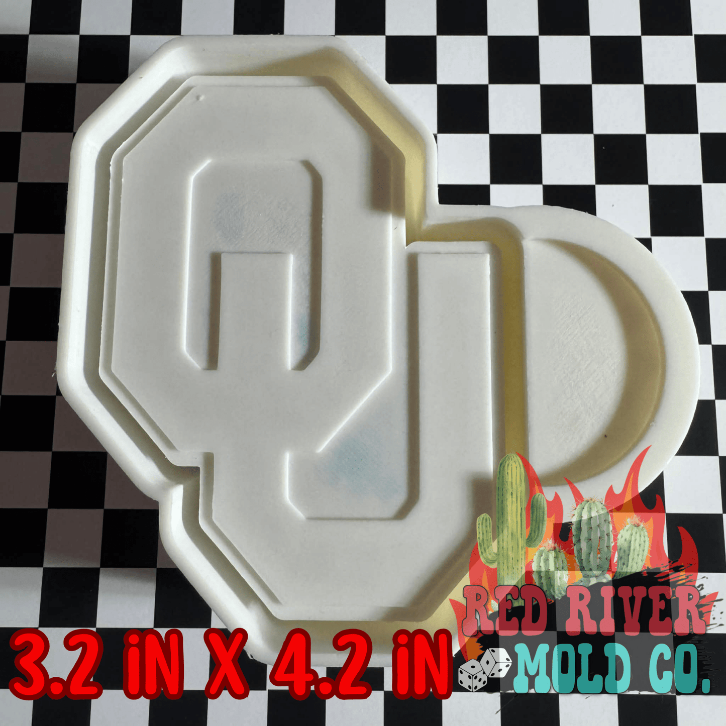 Oklahoma U Silicone Freshie Mold - Red River Mold Co