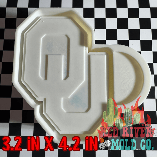 Oklahoma U Silicone Freshie Mold - Red River Mold Co