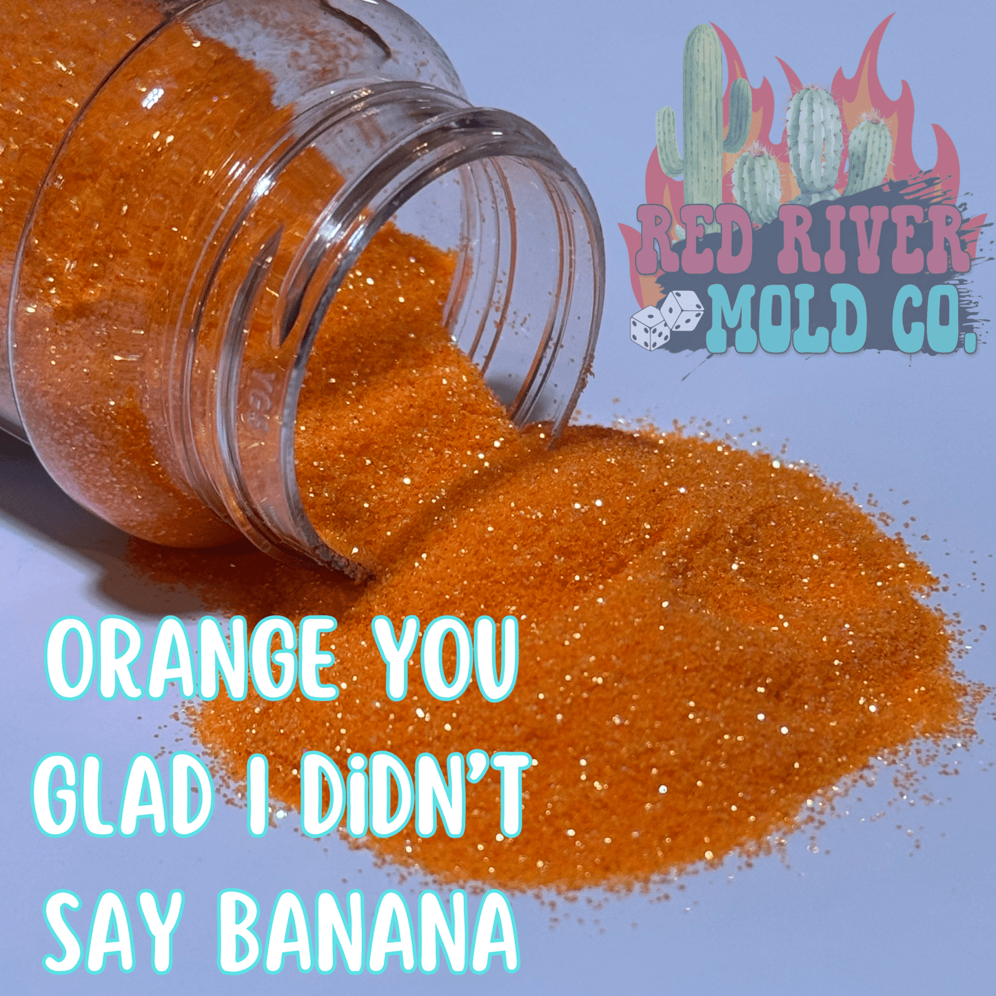 Orange You Glad I Didn't Say Banana Premium Fine Glitter (1/128) Iridescent - Red River Mold Co