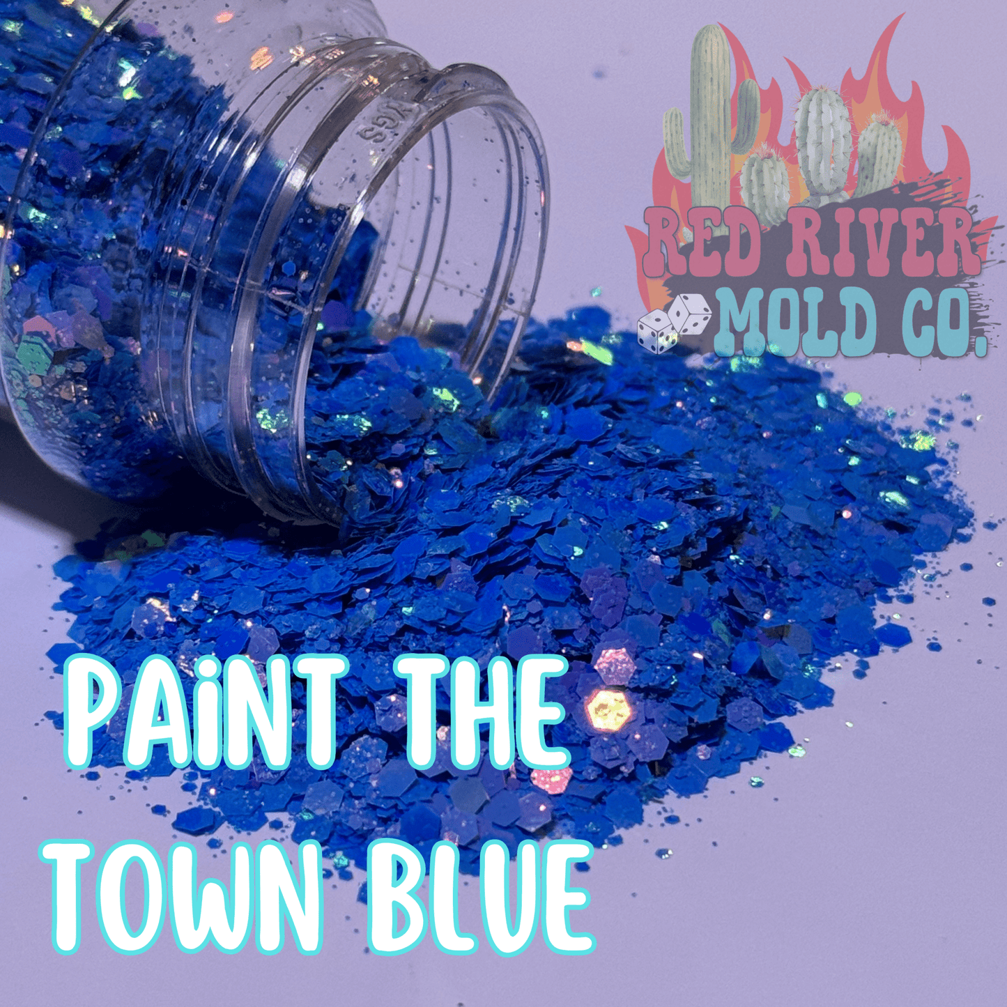 Paint The Town Blue Premium Chunky Glitter (Iridescent) - Red River Mold Co