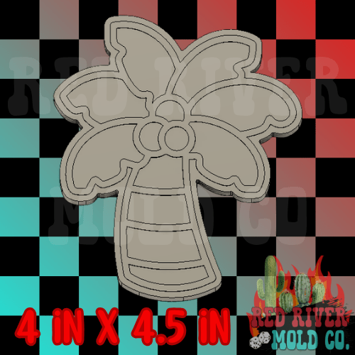Palm Tree Silicone Freshie Mold - Red River Mold Co