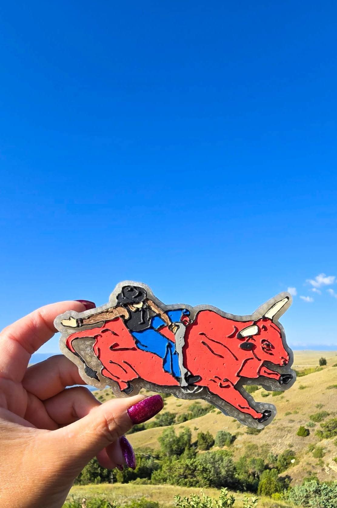 PBR Bull Rider Silicone Freshie Mold - Red River Mold Co