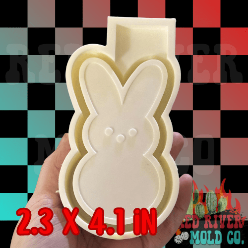 Peep Bunny Silicone Freshie Mold - Red River Mold Co