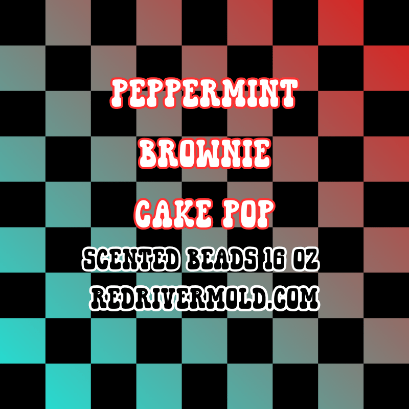 Peppermint Brownie Cake Pop Scented Aroma Beads 16 oz - Red River Mold Co