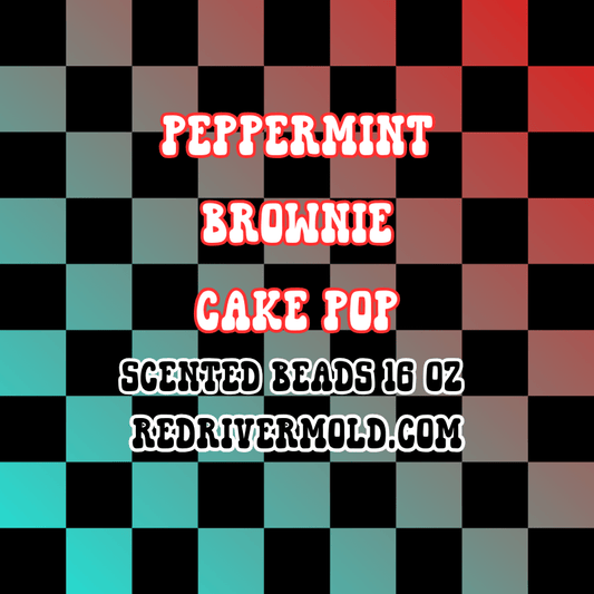 Peppermint Brownie Cake Pop Scented Aroma Beads 16 oz - Red River Mold Co