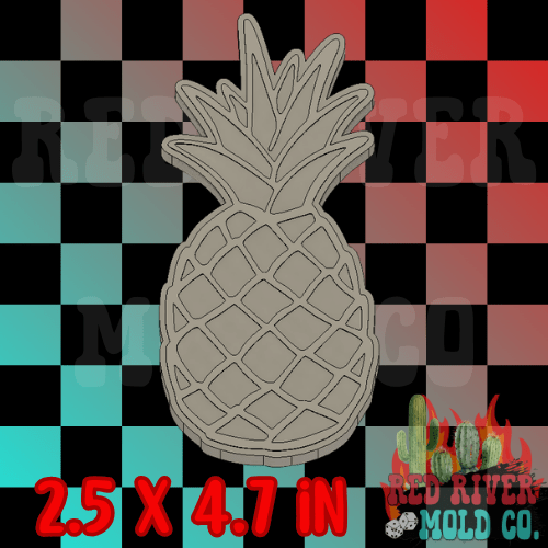 Pineappple Silicone Freshie Mold - Red River Mold Co