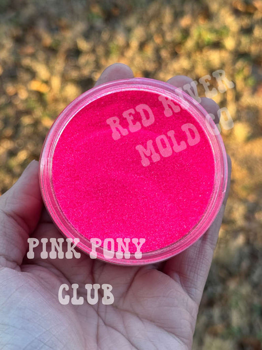 Pink Pony Club Premium Fine Glitter (1/128) Neon Translucent - Red River Mold Co