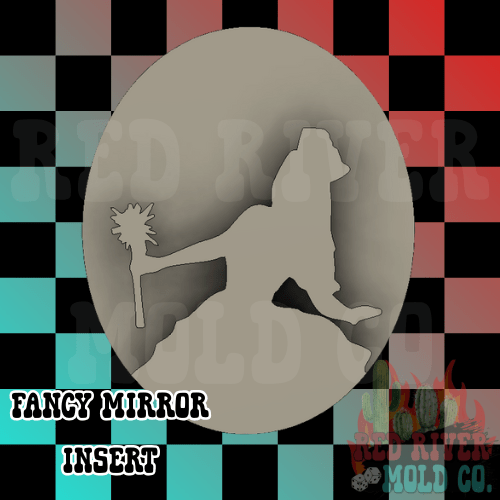 Pink Witch Fancy Mirror Mold Insert - Red River Mold Co