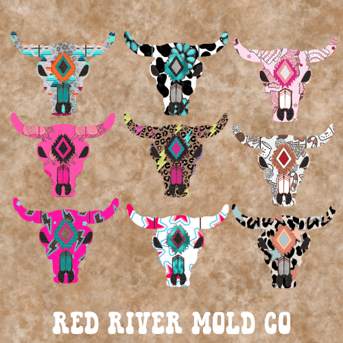 Plain Bull mold & cardstock bundle - Red River Mold Co