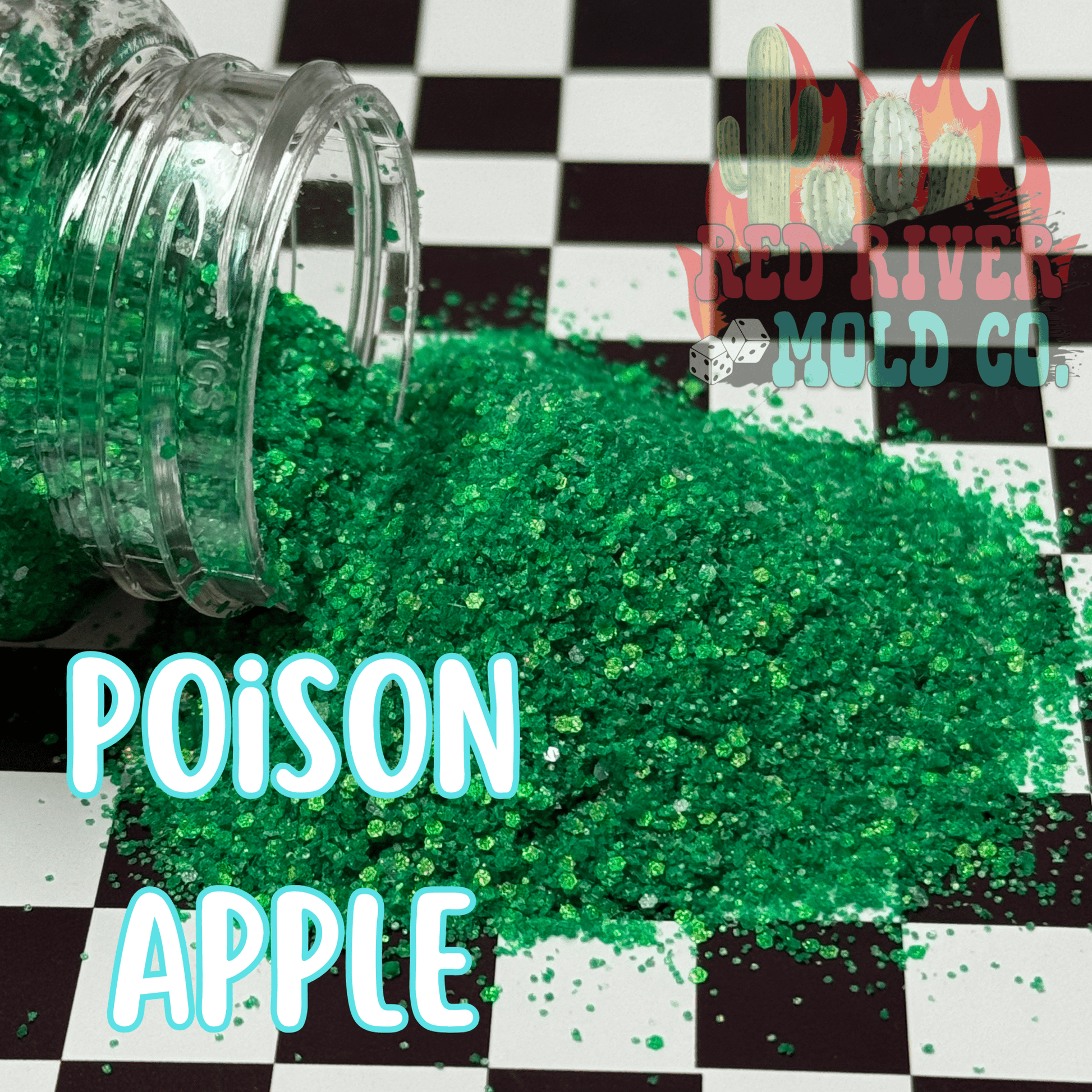 Poison Apple Premium Mini Chunky Glitter (Matte Holographic) - Red River Mold Co