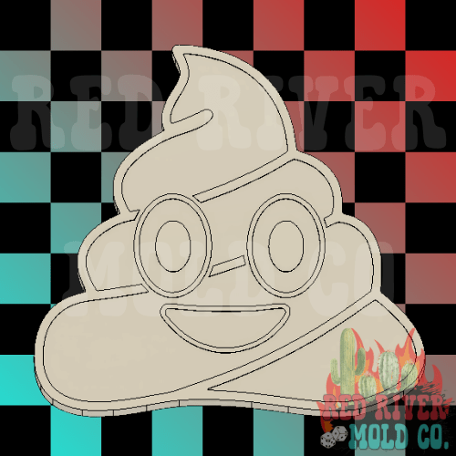 Poop Emoji Silicone Freshie Mold - Red River Mold Co