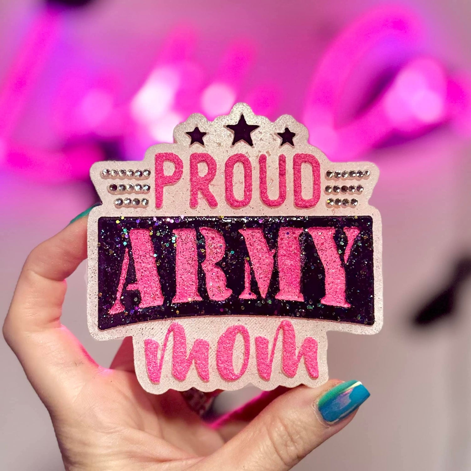 Proud Army Mom Silicone Freshie Mold - Red River Mold Co