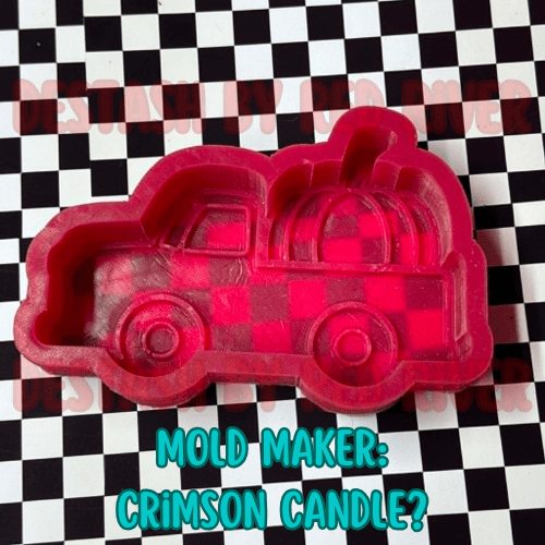 Pumpkin Truck (bgrade) Destash Silicone Freshie Mold - Red River Mold Co