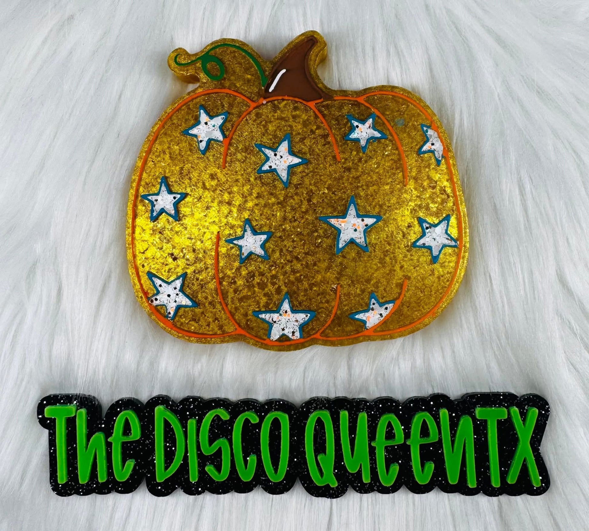 Pumpkin With Stars Silicone Freshie Mold - Red River Mold Co