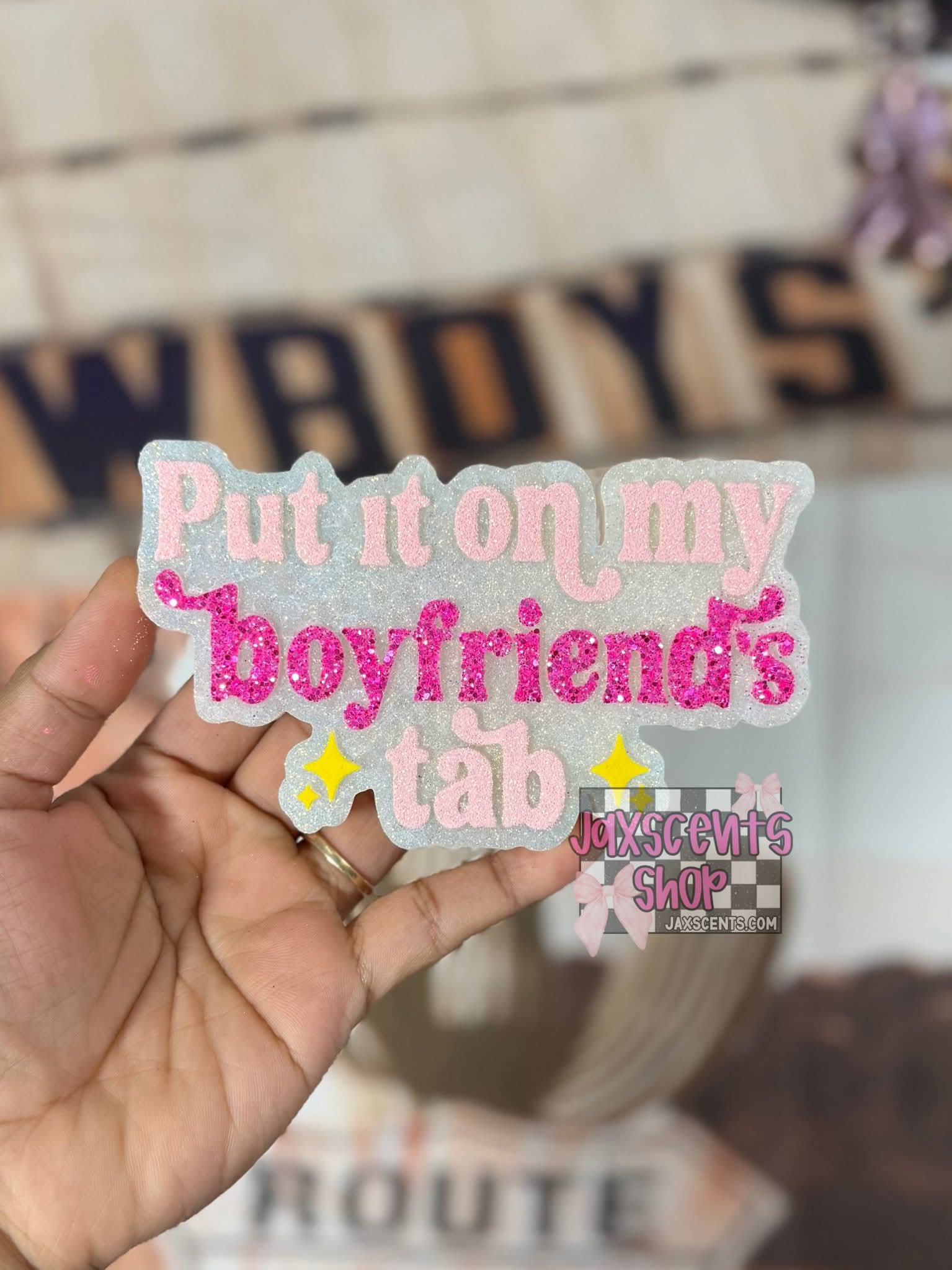 Put It On My Boyfriend's Tab Silicone Freshie Mold - Red River Mold Co