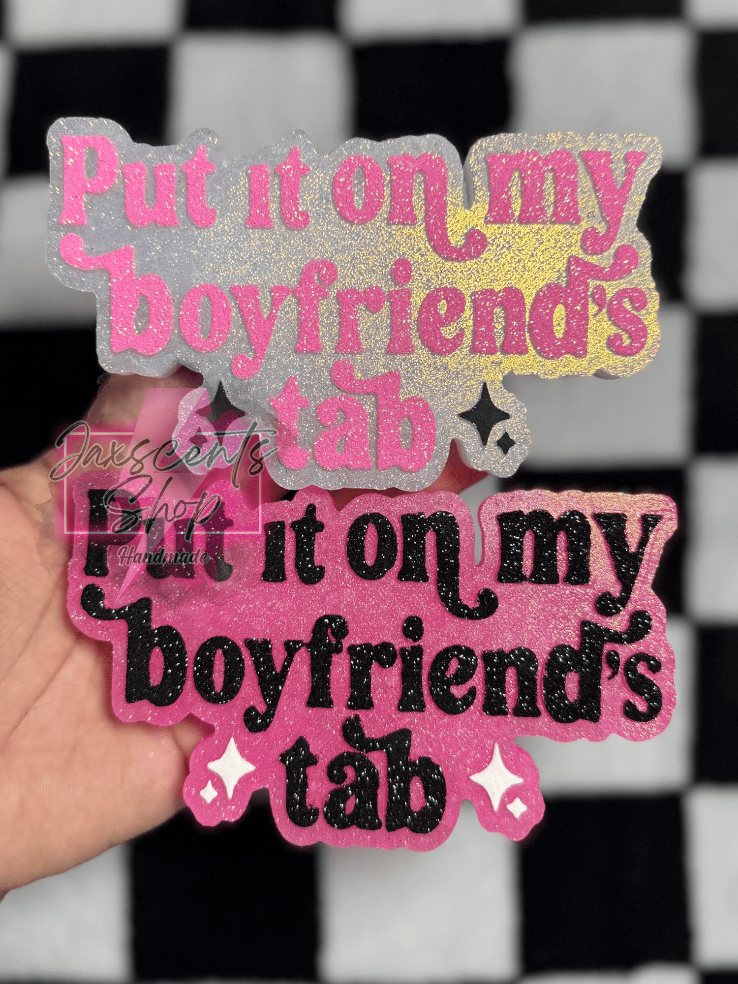 Put It On My Boyfriend's Tab Silicone Freshie Mold - Red River Mold Co