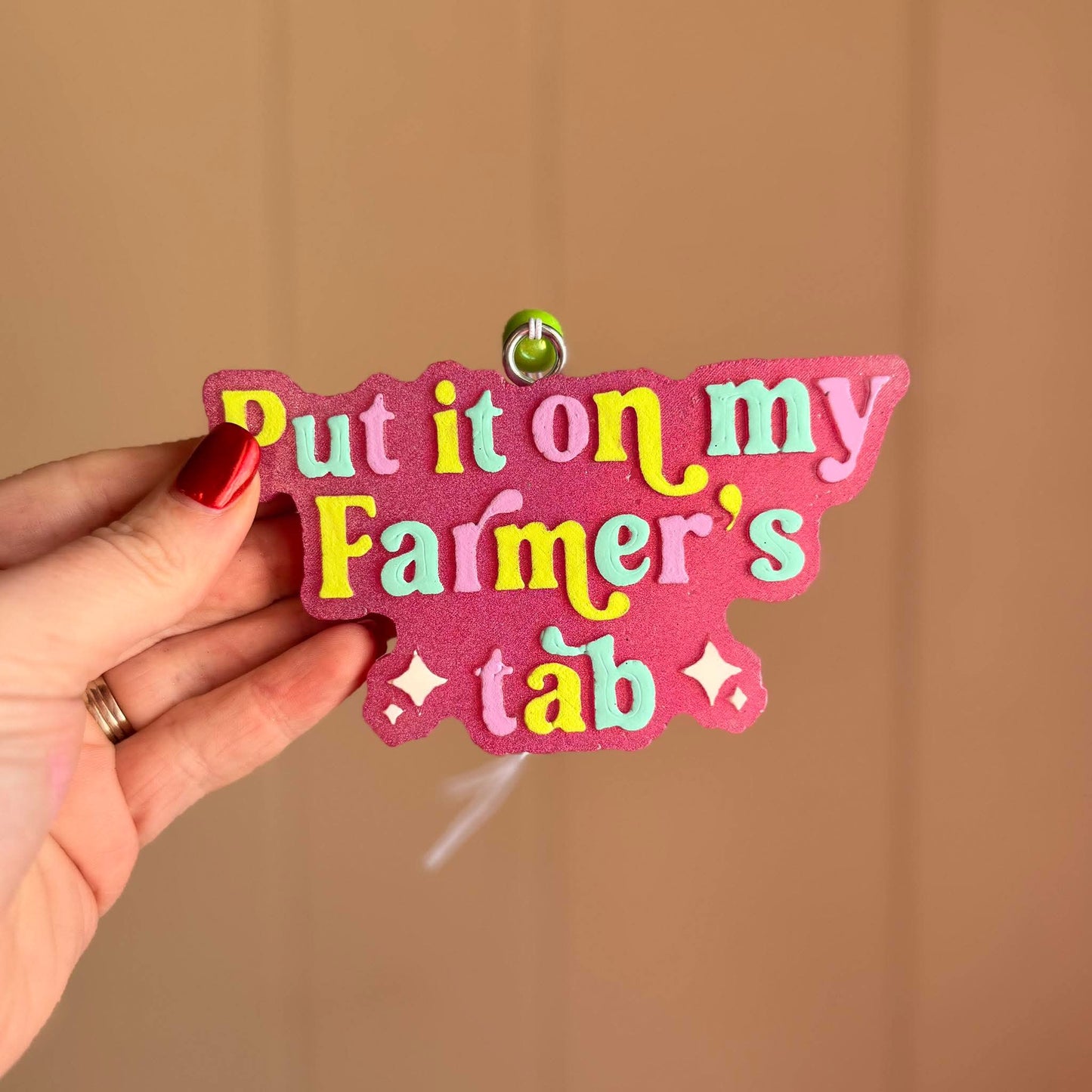 Put It On My Farmer's Tab Silicone Freshie Mold - Red River Mold Co