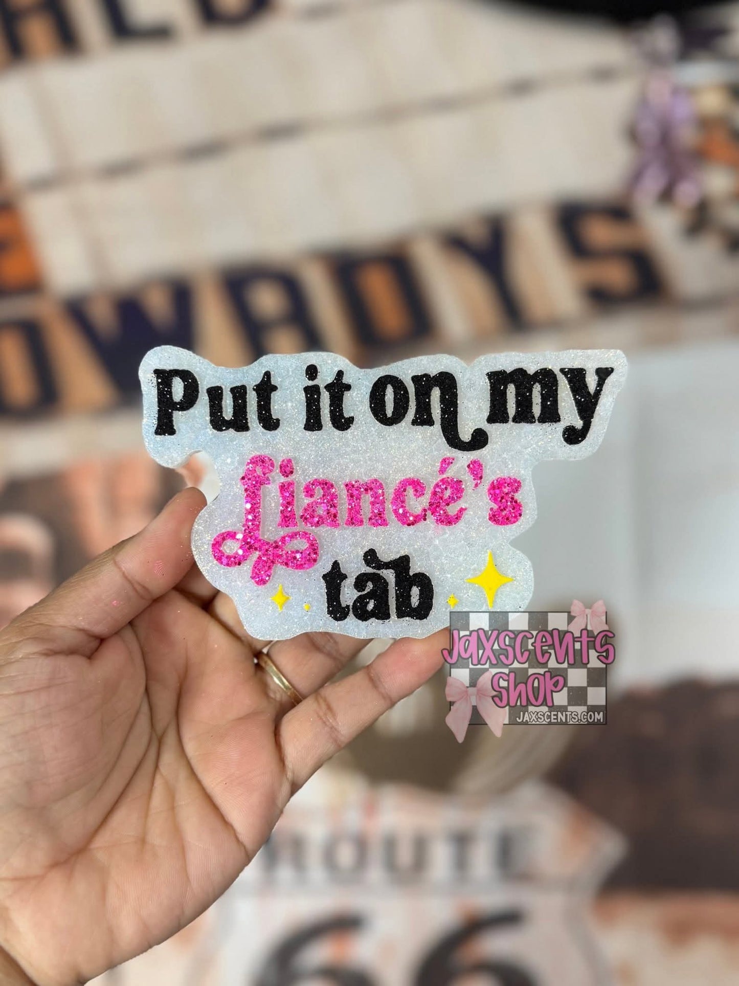 Put It On My Fiancé's Tab Silicone Freshie Mold - Red River Mold Co