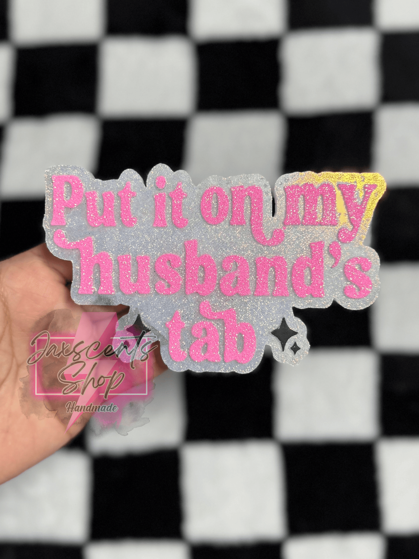 Put It On My Husbands Tab Silicone Freshie Mold - Red River Mold Co