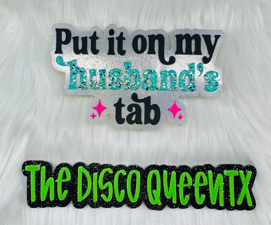 Put It On My Husbands Tab Silicone Freshie Mold - Red River Mold Co
