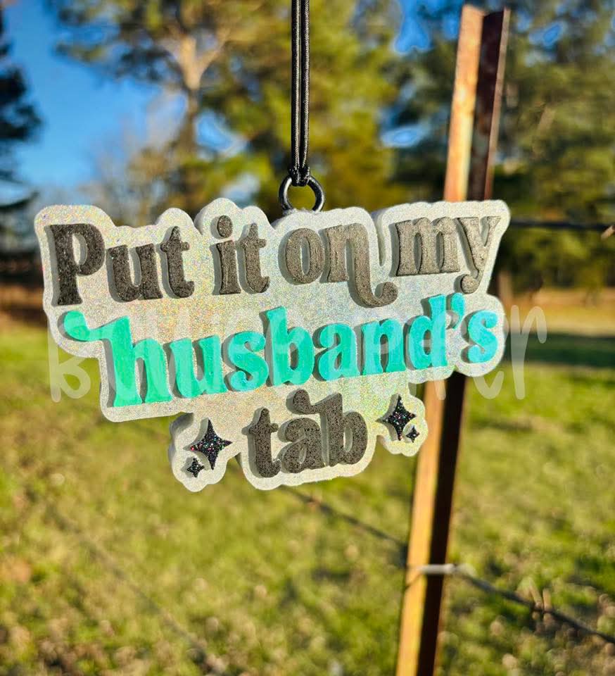 Put It On My Husbands Tab Silicone Freshie Mold - Red River Mold Co